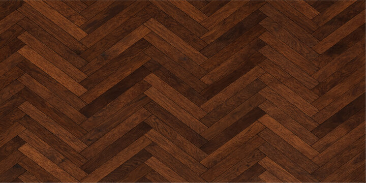 Seamless brown hardwood floor plank background featuring a natural oak grain pattern and dark timber panel texture for a rough wooden wall design