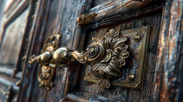 A photo of door handles