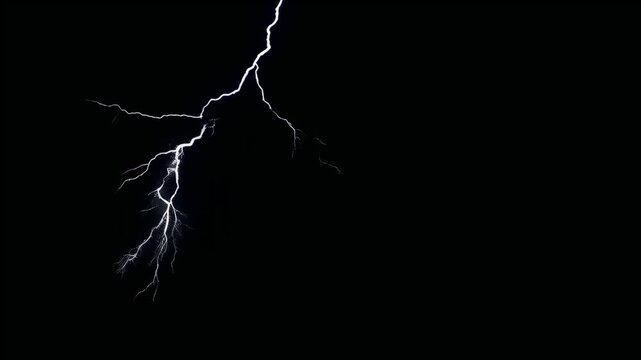 lightning light transition effect with black background