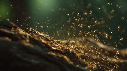 Flying Ants Swarm in Nature