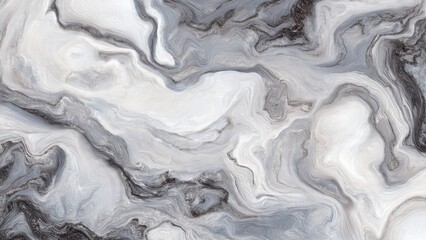 Obraz premium Gray and White Abstract Swirls