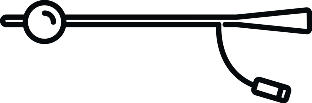 Catheter line art representing medical devices for urinary relief and healthcare needs