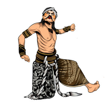 character of the traditional warok dancer
