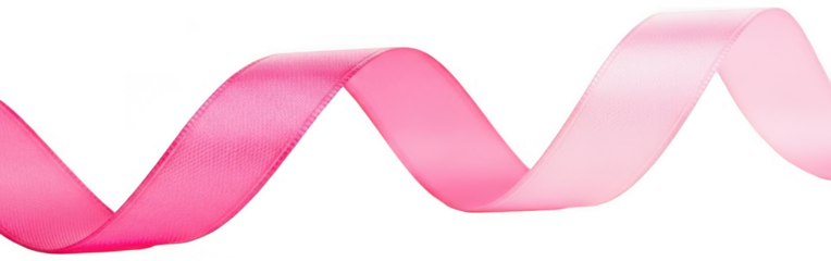 Valentine Wavy pink satin ribbon with elegant curves and gradient shades for gift wrapping and decoration