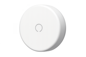 White smart button device for modern smart home system
