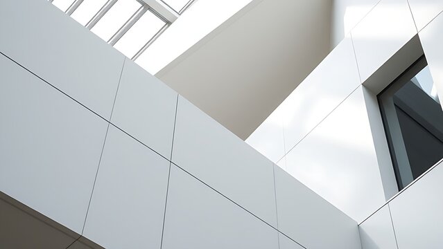 Minimalist modern architectural detail with clean lines and soft natural light.