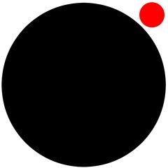 Simple abstract minimal graphic design background of circle composition.