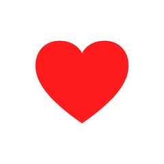 A large red heart symbol on a black background