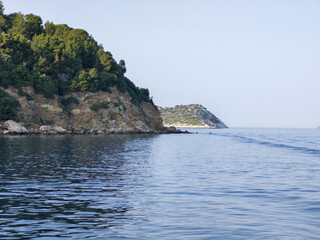 The coastline of Skiathos Island, Sporades, Thessaly, Greece