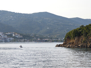 The coastline of Skiathos Island, Sporades, Thessaly, Greece