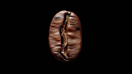 Naklejka premium A photo of a single-origin coffee bean close
