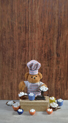 Teddy bear fabricating medicine pills