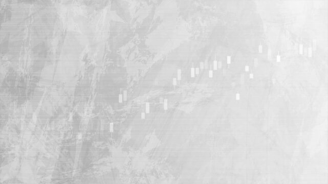 Abstract grunge grey growing financial linear graph chart background. Seamless looping linear tech motion design. Video animation Ultra HD 4K 3840x2160