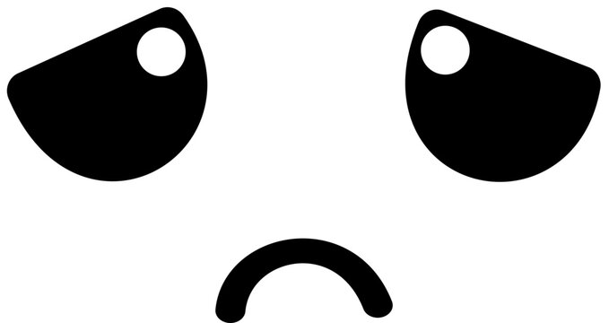 sad cartoon face
