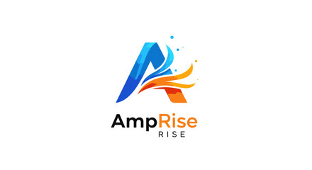 Obraz premium AmpRise Logo Design Element Rising.