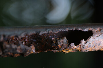Macro texture of rust metal 