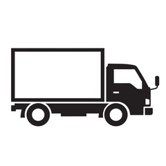 cargo truck icon transportation vector art