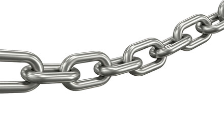 Obraz premium A close-up view of a shiny metal chain on a black background