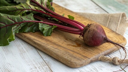 fresh radish on wooden background