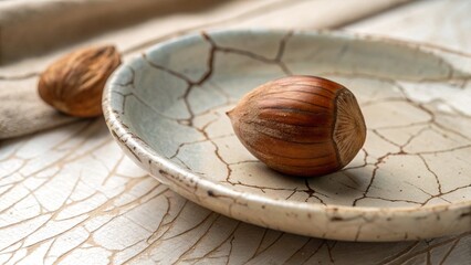 walnuts on wooden background
