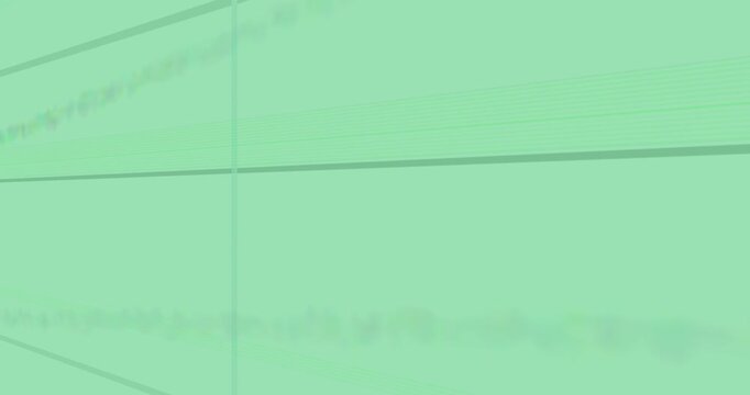 Transparent canvas appearing, gray diagonal bands and cyan guides sliding, forming perspective grid