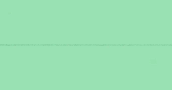 Start frame showing thin noisy line pale green squares drifting fading looping overlay transparent