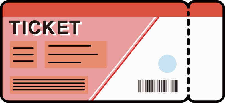 Plane boarding, airplane ticket icon