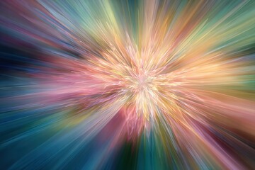 Fototapeta premium Divine light rays breaking through dark clouds with sparkling stars, concept of hope and spiritual enlightenment