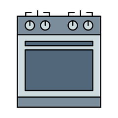 Kitchen Oven Appliance Icon Representing Home Cooking Baking and Food Preparation