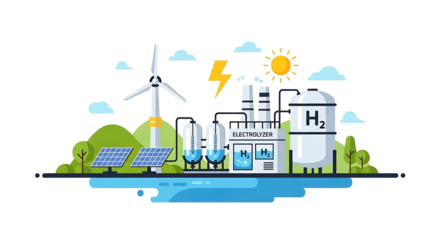 Hydrogen Production Plant with Renewable Energy