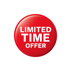 Red Label Badge PNG Round Discount Seal for Sales Promotion and Marketing Use