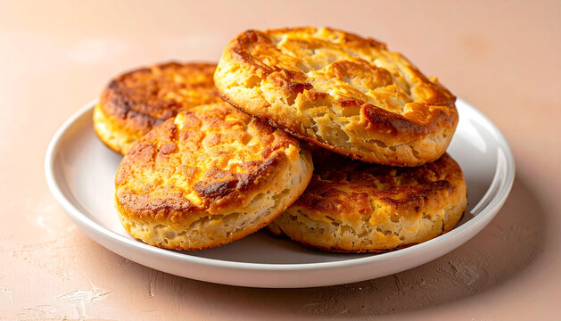 Bannock Bread on White Plate