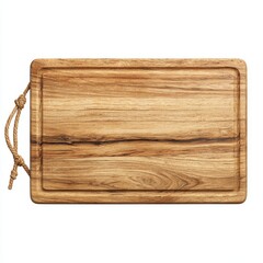 Elegant cutting board isolated on a white background