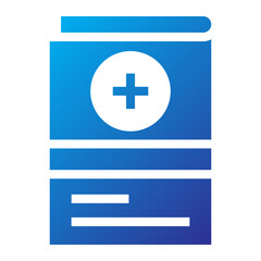 Obraz premium Gradient icon of a pills bottle