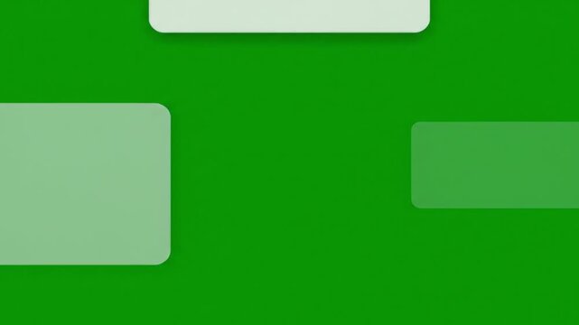 Minimalist green background with abstract rounded rectangle shapes, perfect for modern digital interfaces, clean web design, or contemporary graphic projects, offering a sleek and vibrant visual