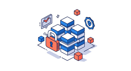 Secure Data Storage Digital Fortress Protecting Information Assets with Encryption.