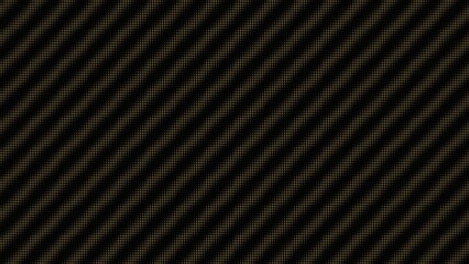 Seamless Gold Parametric Ripple Pattern on Black Background