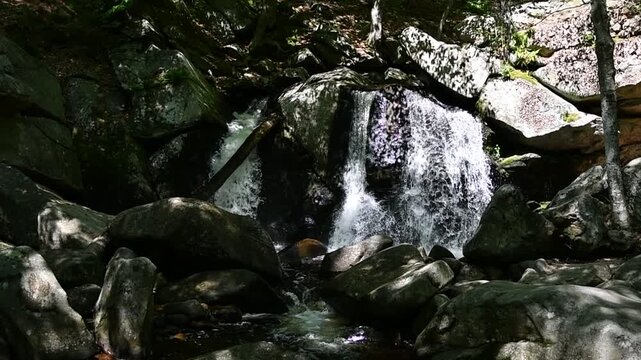 trap falls in willard brook state forest in ashby massachusetts