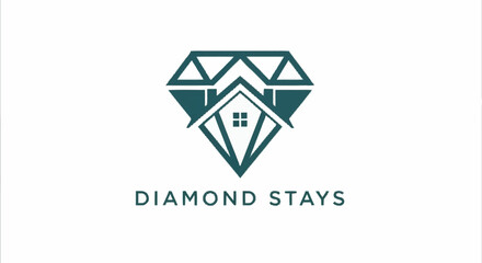 Diamond Stays Luxury Accommodation Logo Design.