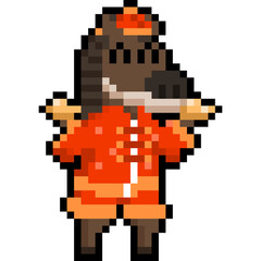 Pixel Chinese New Year Horse Character
