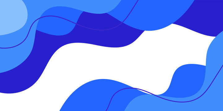 Blue geometric business banner design. Creative element design in vetor illustration