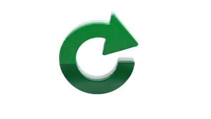 Green Refresh Arrow Symbol
