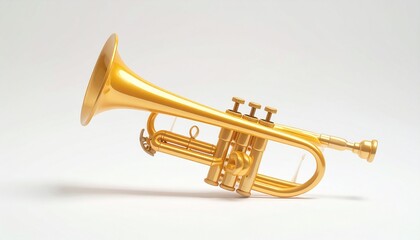 Fototapeta premium Golden Trumpet Instrument Music Brass.