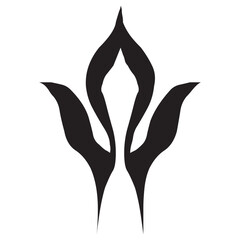 Abstract Vintage Botanical Vector Ornament Set