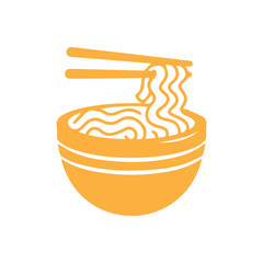Naklejka premium Noodle Bowl Icon