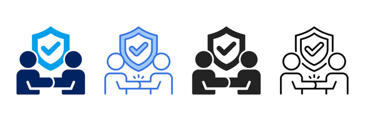 Trust  Icon Set Different Style Collection. 