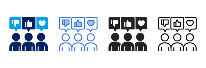 Customer  Icon Set Different Style Collection. 