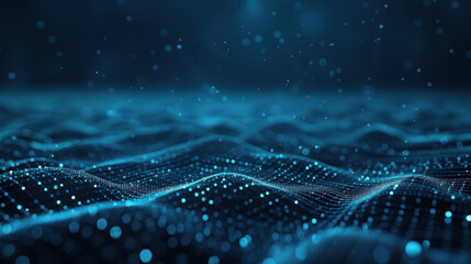 Digital Landscape of Innovation: A mesmerizing digital depiction of flowing, interconnected data points, evoking a sense of technological advancement, connectivity.