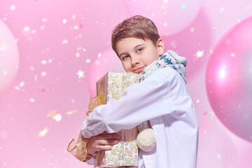 Fototapeta premium Gift Christmas Joy