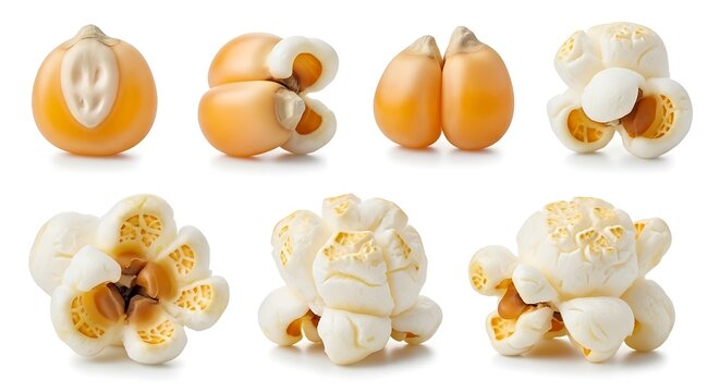 Stages of popcorn development